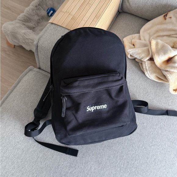 Supreme Canvas Backpack (Black) - Picture 1 of 3